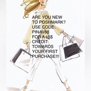 New to Poshmark use code PINAV88 for a 15$ credit towards your first purchase